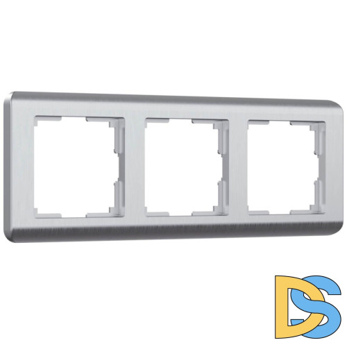 Рамка на 3 поста Werkel Stream серебряный W0032106 4690389162282