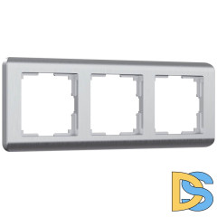 Рамка на 3 поста Werkel Stream серебряный W0032106 4690389162282