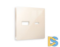 Лицевая панель для розетки 2USB тип A+C Ambrella Volt Alfa AP3110