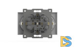 Розетка двухместная с заземлением ELBI Zena Vega 609-015600-907