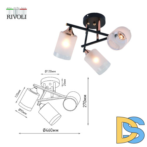 Потолочная люстра Rivoli Fiona 3163-303 Б0059259