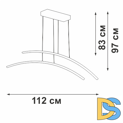 Подвесной светильник Vitaluce V2709-1/2S