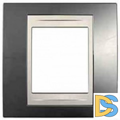 Рамка 1-ая (одинарная), Шампань/Бежевый, серия Unica, Schneider Electric