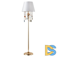 Торшер Crystal Lux Mercedes PT1 Gold/Color
