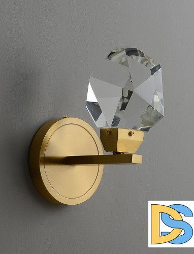 Бра Delight Collection Crystal rock II 9701W/1 brass