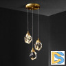 Подвесной светильник Delight Collection Crystal rock II 9701P/3R brass