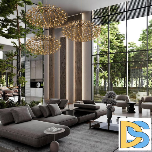 Подвесная люстра Loft IT Raimond 9027-75 Gold