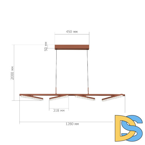 Подвесная люстра ST Luce Euclidics SL1018.603.04