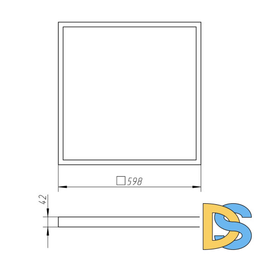 Рамка для накладного монтажа светильников Эра SPL-FR-595x595 Б0039415