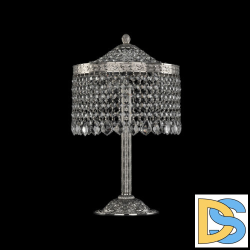 Настольная лампа Bohemia Ivele Crystal 19201L6/25IV Ni Leafs