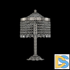 Настольная лампа Bohemia Ivele Crystal 19201L6/25IV Ni Leafs
