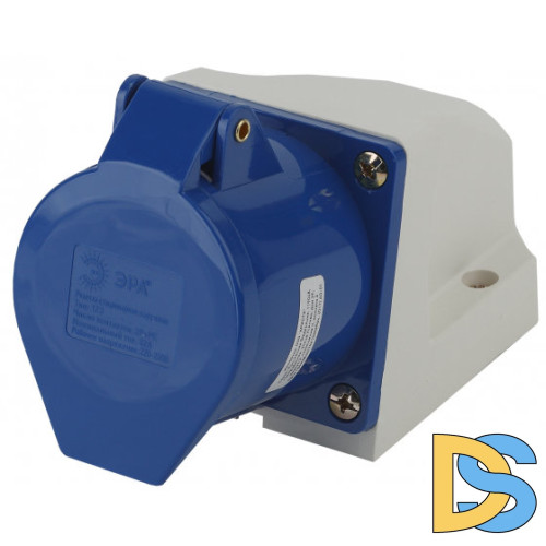 Розетка ЭРА R(OUT)-32-2P-PE-IP44 стационарная наружная 123 2Р+РЕ 32А 220В IP44 Б0032877