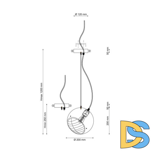 Подвесной светильник Lucia Tucci Narni 1942.1 Gray-Green