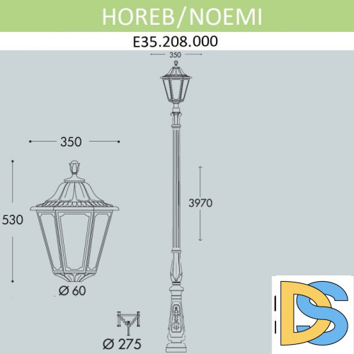 Садовый светильник Fumagalli E35.208.000.AXH27
