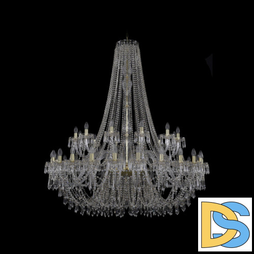 Подвесная люстра Bohemia Ivele Crystal 1403/24+12/530/h-160 G