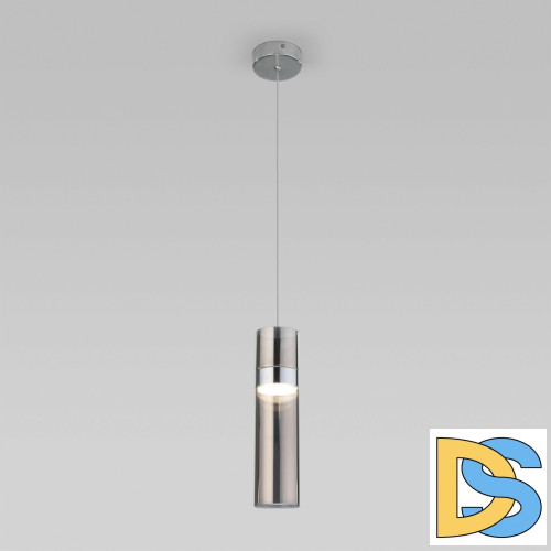 Подвесной светильник Eurosvet Lumen 50244/1 LED хром/дымчатый a061289