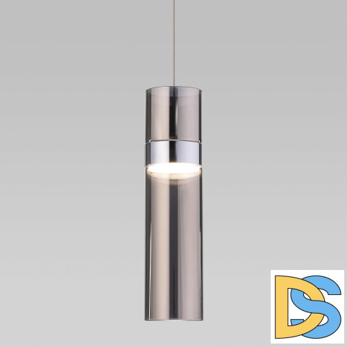 Подвесной светильник Eurosvet Lumen 50244/1 LED хром/дымчатый a061289
