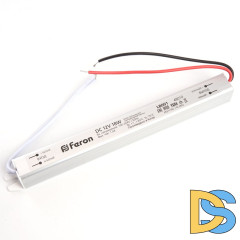 Трансформатор для светодиодной ленты Feron LB001 18Вт 12В IP20 48010