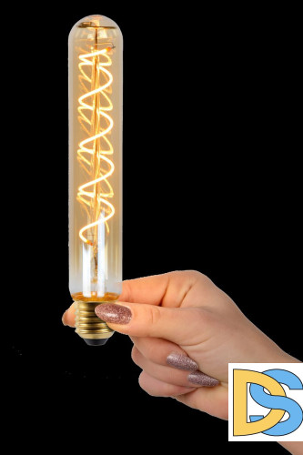 Лампа светодиодная диммируемая Lucide E27 5W 2200K янтарная 49035/20/62