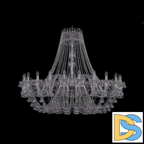 Подвесная люстра Bohemia Ivele Crystal 1409/24/530 Ni