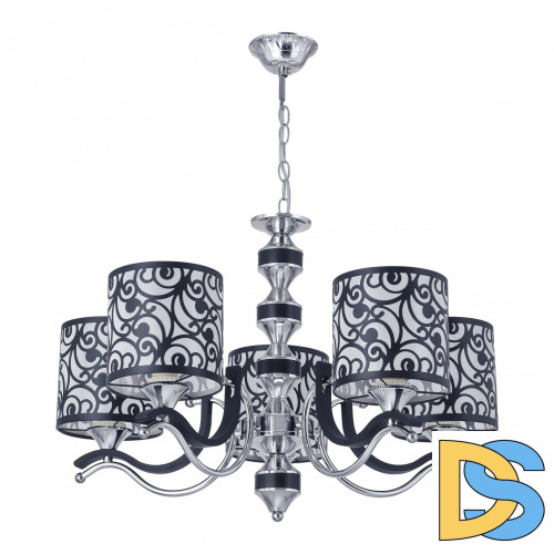 Подвесная люстра Arte Milano Florentia-4957 304957/5 Bk/Ni