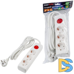 Удлинитель бытовой Uniel Ultra S-GCU3-3B WHITE UL-00010016