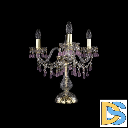 Настольная лампа Bohemia Ivele Crystal 1410L/3/141-39 G V7010