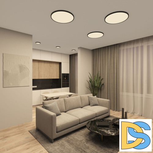 Потолочный светильник Denkirs Thin DK6522-BK