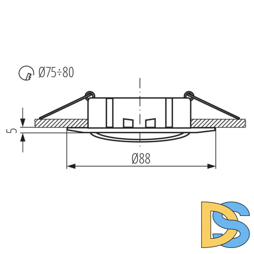 Встраиваемый светильник Kanlux Luto 2593