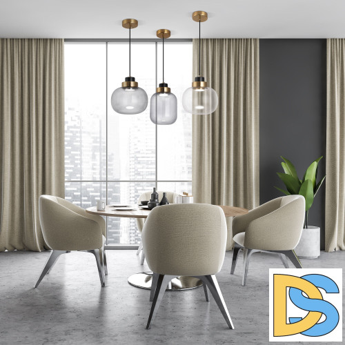 Подвесной светильник Eurosvet Jeffry 50240/1 LED прозрачный a060672