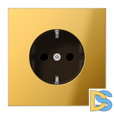 Розетка 2K+З со шторками Jung GO1520KI