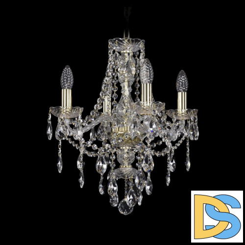 Подвесная люстра Bohemia Ivele Crystal 1415/4/141 G