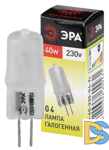 Лампа галогенная Эра G4 40W 3000K G4-JCD-40W-230V-FR C0039282