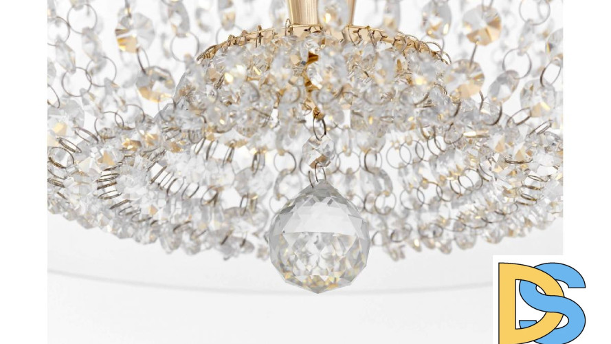 Подвесная люстра Lumina Deco Disposa LDP 7018-500 PR+F.GD