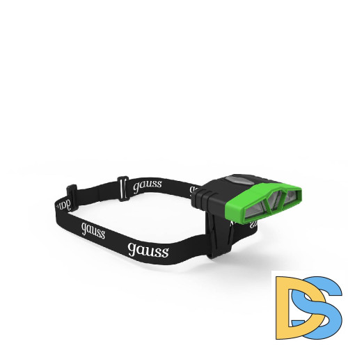 Налобный светодиодный фонарь Gauss аккумуляторный 30х50 180 лм GF406