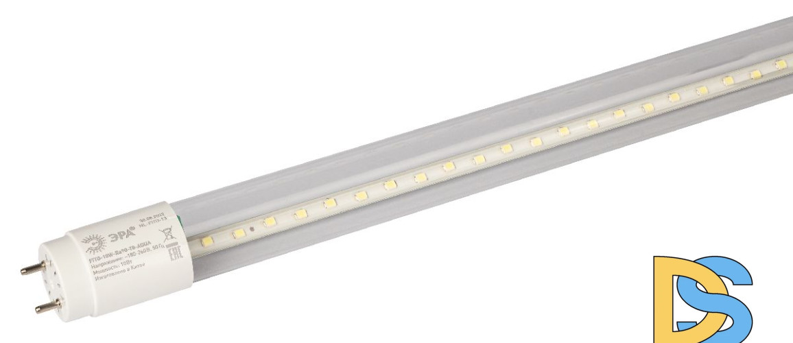 Фитолампа для растений светодиодная Эра G13 10W 6500K FITO-10W-Ra90-Т8-AQUA Б0057417