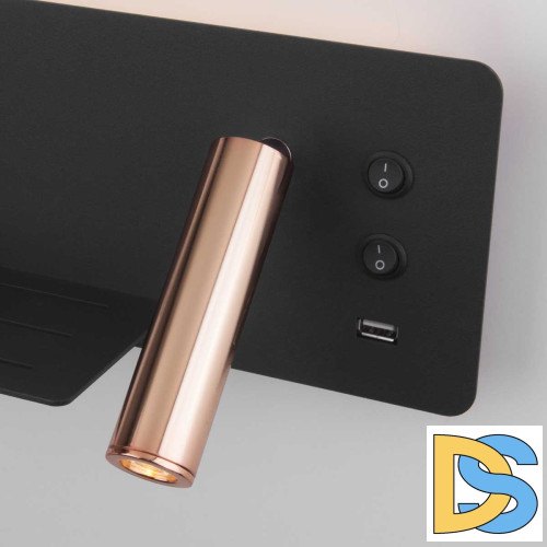 Светодиодный спот Elektrostandard Fant L LED чёрный/золото MRL LED 1113 4690389168406