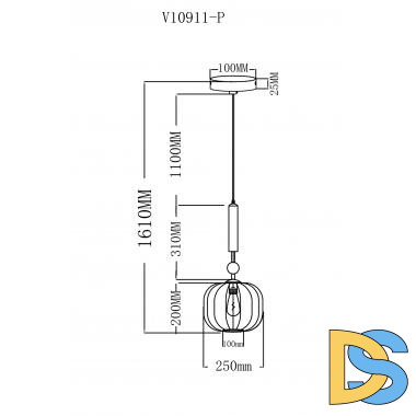 Подвесной светильник Moderli Creamy V10911-P