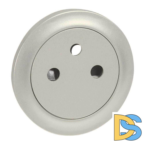 Лицевая панель Legrand Celiane розетки французского стандарта титановая 068411