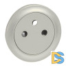 Лицевая панель Legrand Celiane розетки французского стандарта титановая 068411