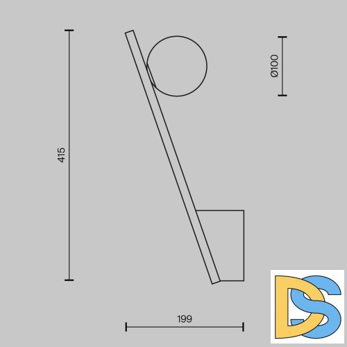 Бра Maytoni Kazimir MOD175WL-01B