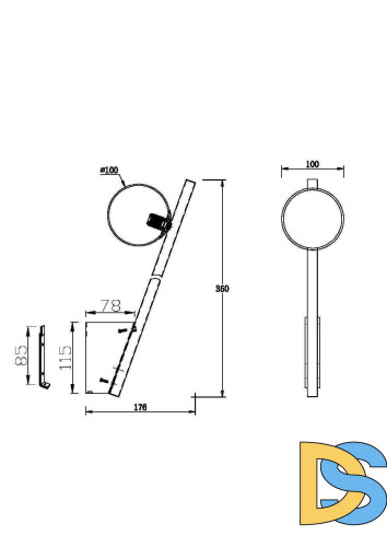 Бра Maytoni Kazimir MOD175WL-01B