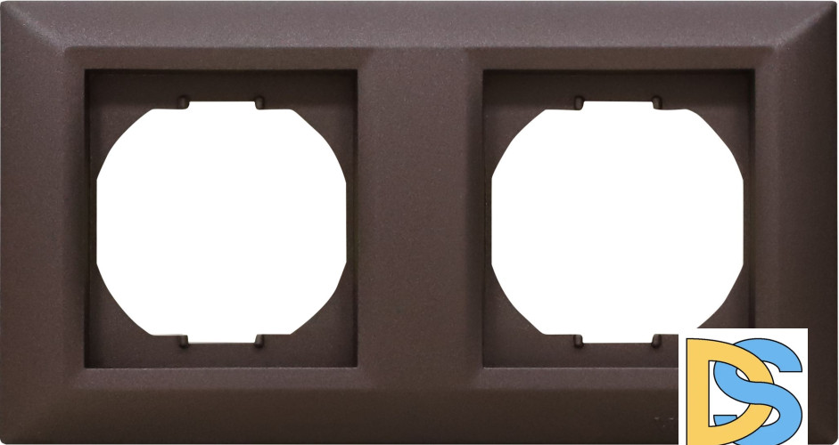 Рамка 2-я коричневая Vesta-Electric Roma Choco