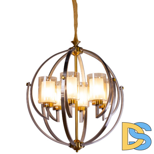 Подвесная люстра AM Group AM372 SP6 GAB+SN