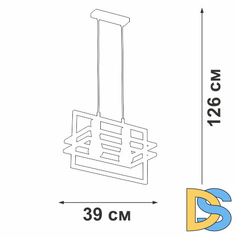 Подвесной светильник Vitaluce V2861-1/2S