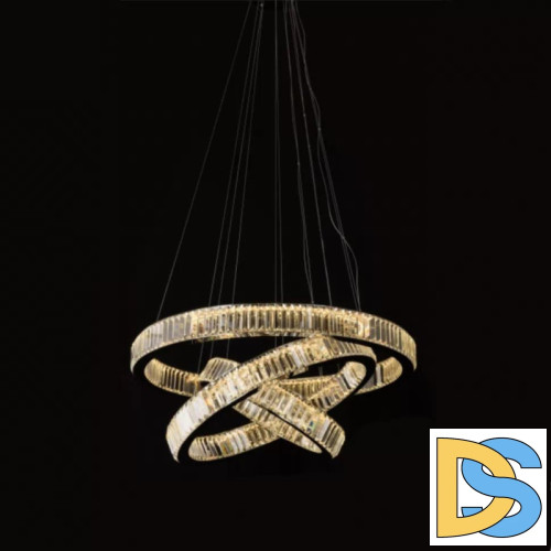 Подвесная люстра iLedex Woodstock 10920P/3-70W-3000K (8/6/4) GL-CL