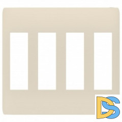 Рамка 4-ая (четверная), Бежевый, серия Unica Studio, Schneider Electric