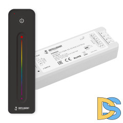 Диммер Arlight SMART-SET-PWM-104-52-RGB-SUF White (12-24V, 3x4A, ПДУ LINE, 2.4G) 036189