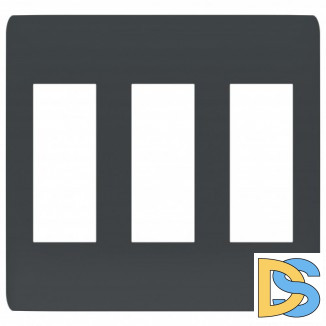 Рамка 3-ая (тройная), Антрацит, серия Unica Studio, Schneider Electric