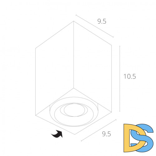 Потолочный светильник Arte Lamp Pictor A5654PL-1WH
